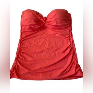 Anne Cole SZ Medium MYMT25001 Tankini Swim Top New With Tags